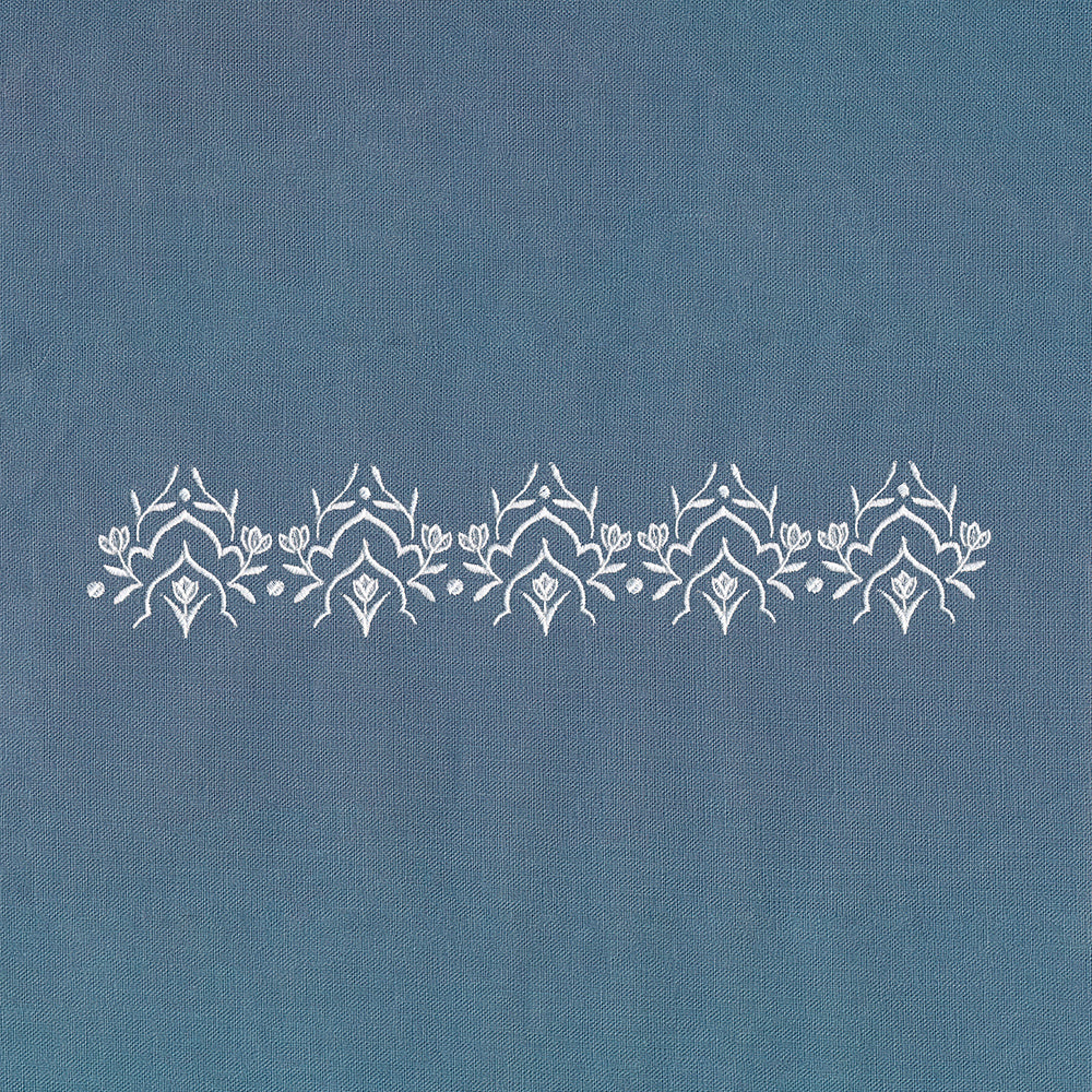 Heirloom Flowers - Border 2 (Whitework)