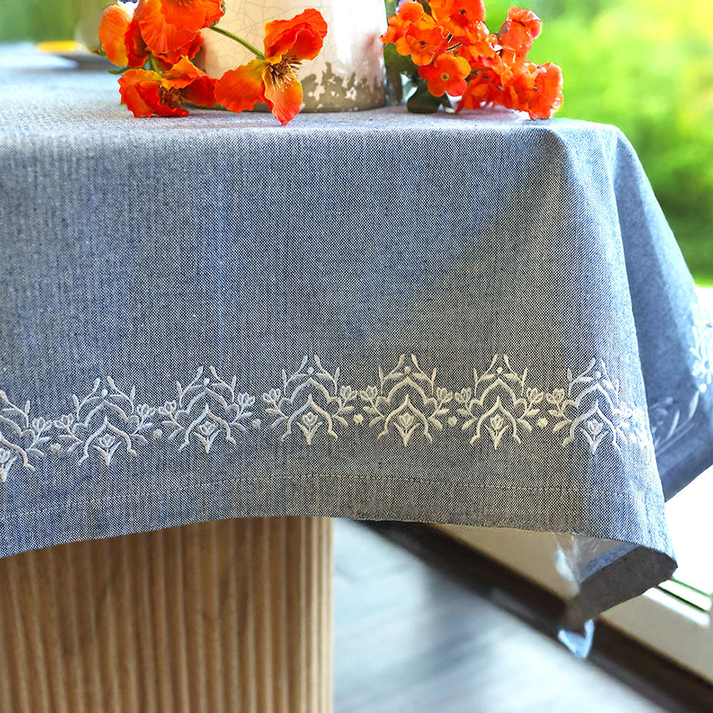 Heirloom Flowers - Border 2 (Whitework)