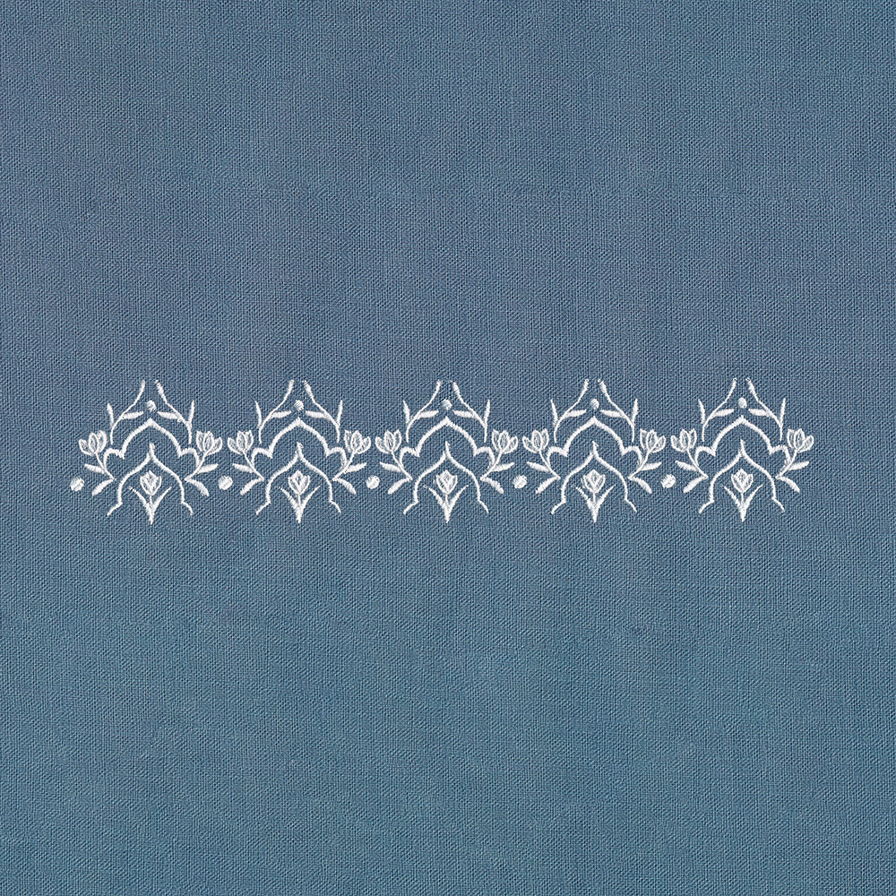 Heirloom Flowers - Border 2 (Whitework)