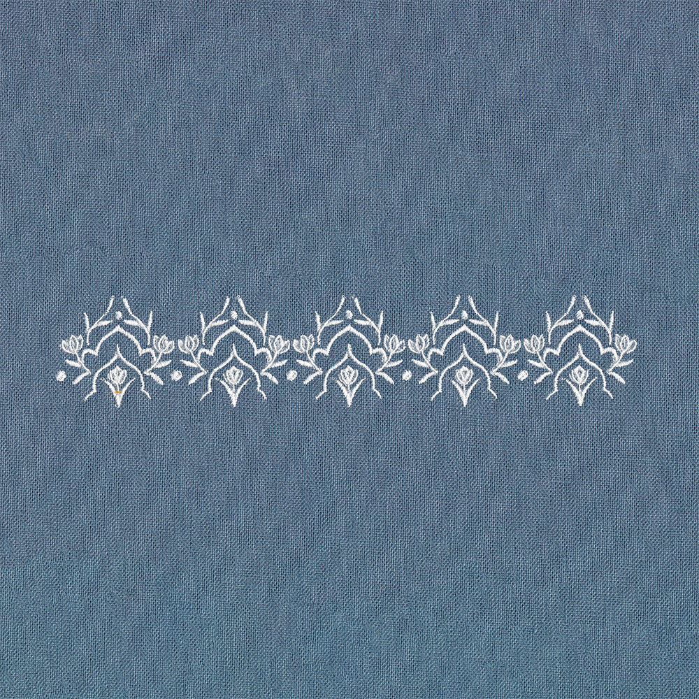 Heirloom Flowers - Border 2 (Whitework)