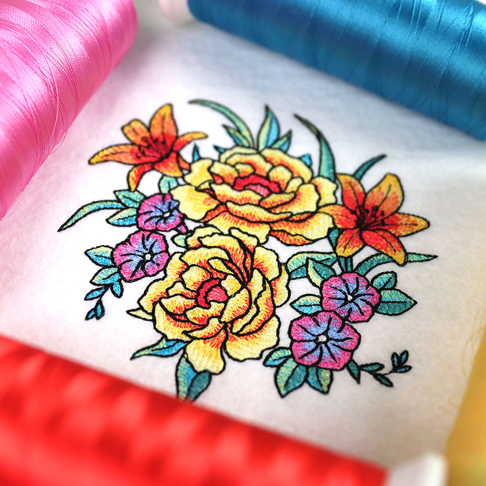 Color Theory Garden Bouquet