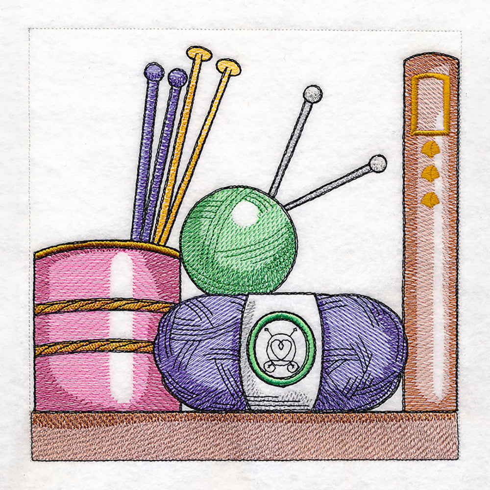 Build a Crafty Bookshelf Quilt - Knitting