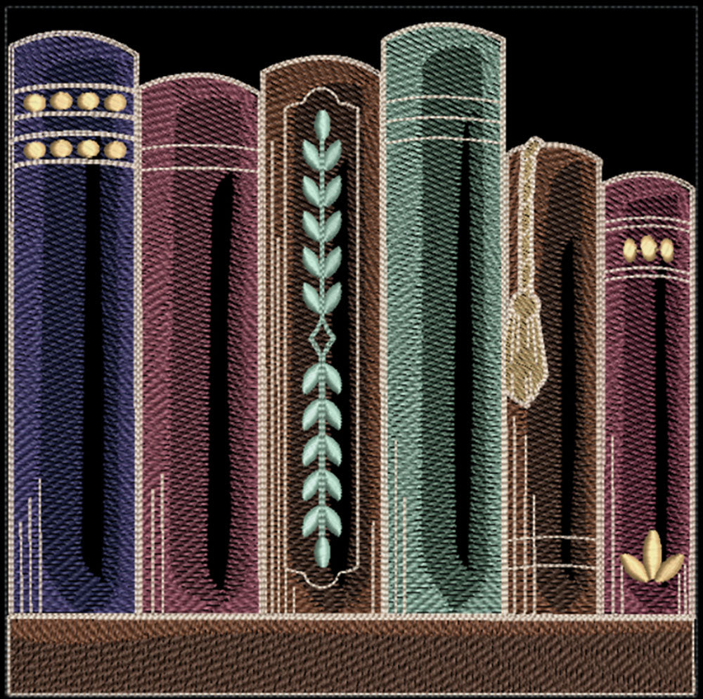 Build a Crafty Bookshelf Quilt- 6 Book Row