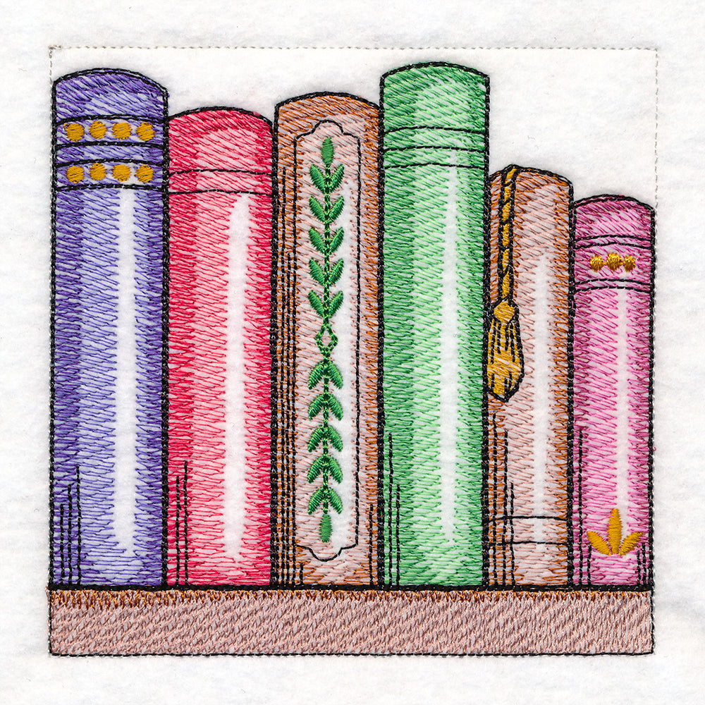 Build a Crafty Bookshelf Quilt- 6 Book Row