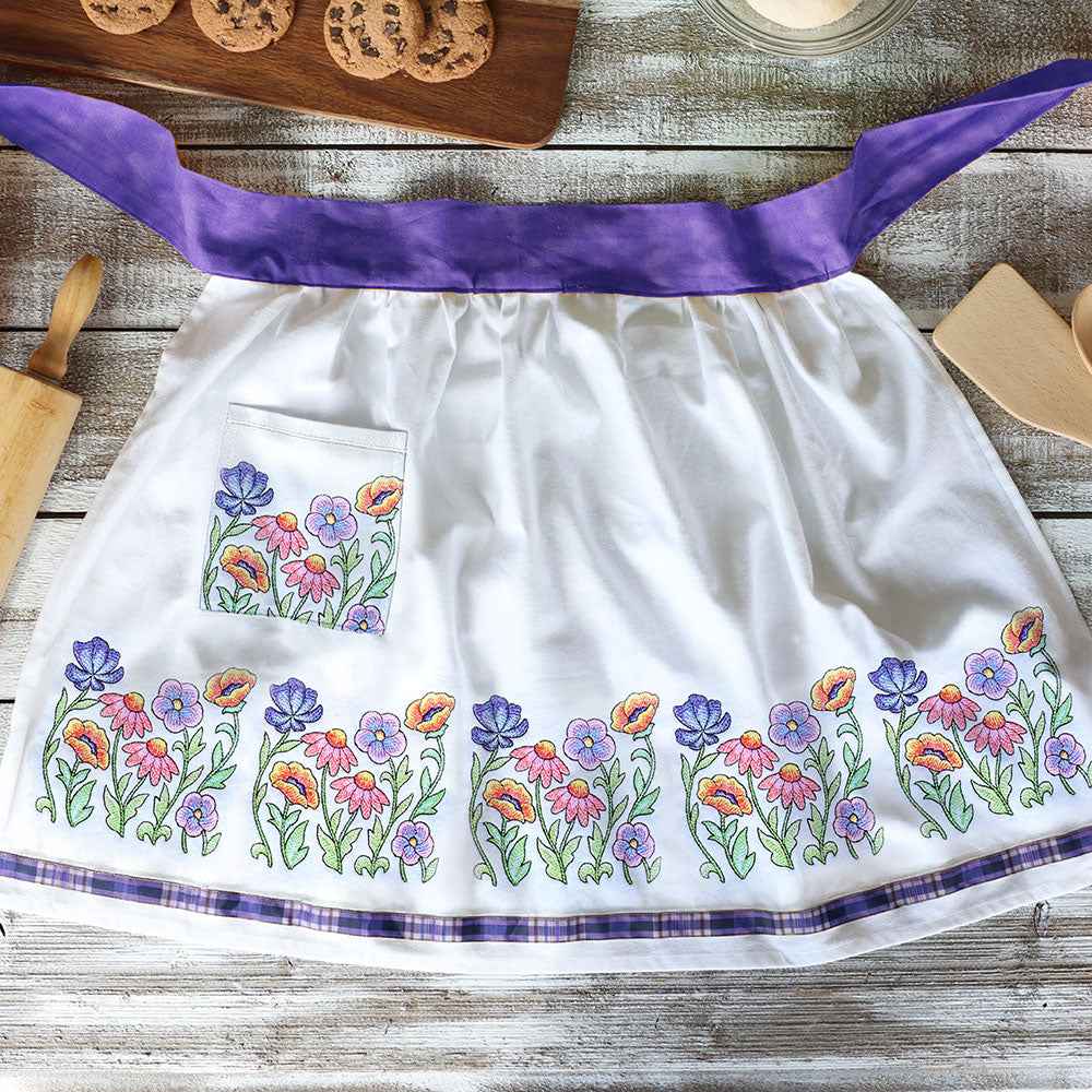 Color Theory Floral Square Border