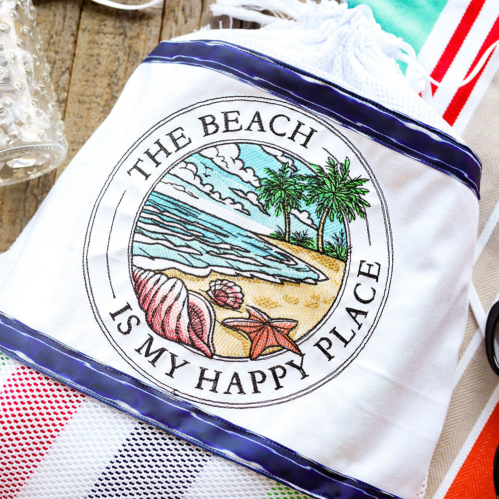 The Beach Is My Happy Place Stamp
