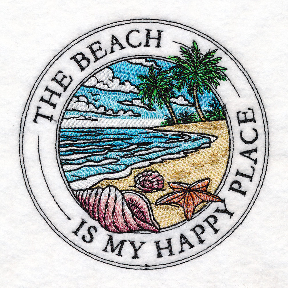 The Beach Is My Happy Place Stamp