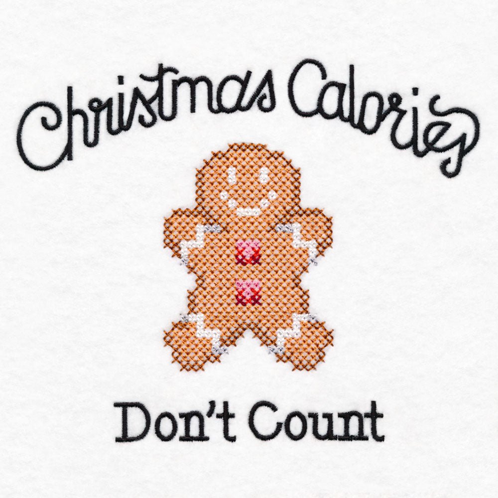 Christmas Calories Don't Count (Cross Stitch)