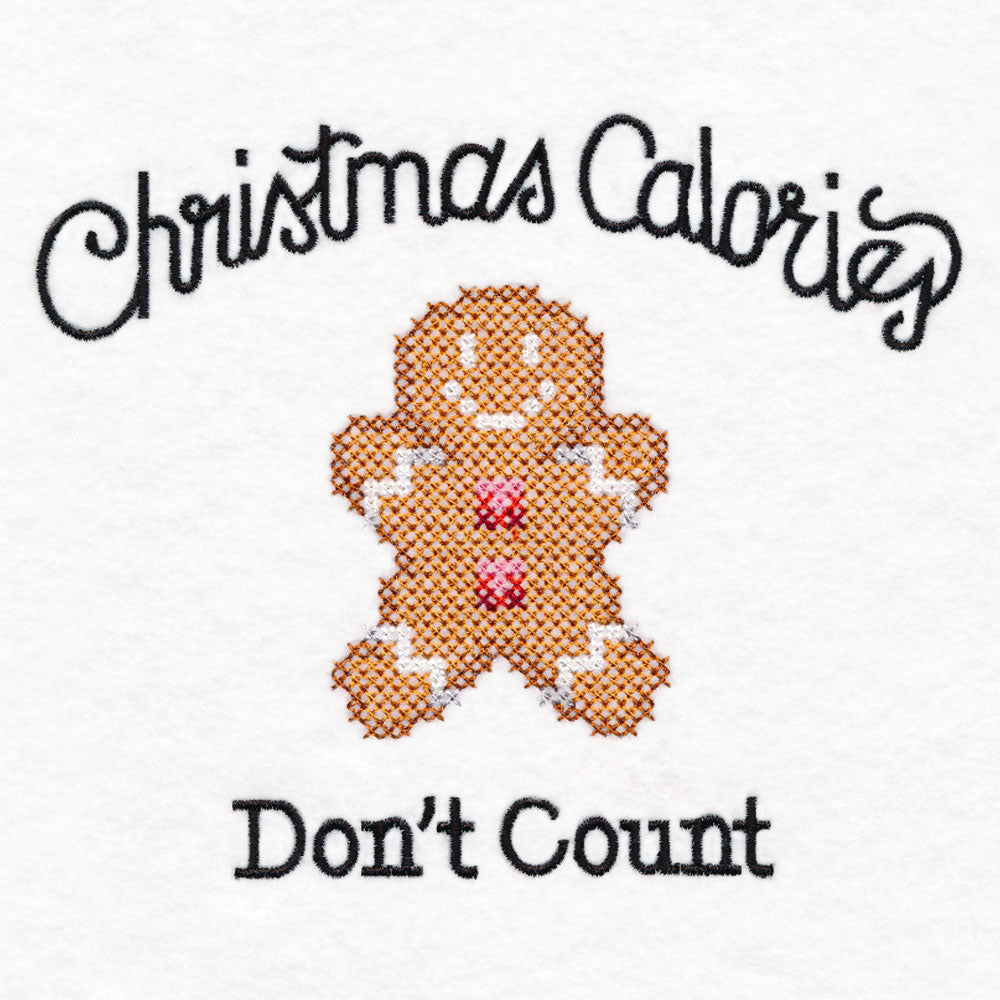 Christmas Calories Don't Count (Cross Stitch)