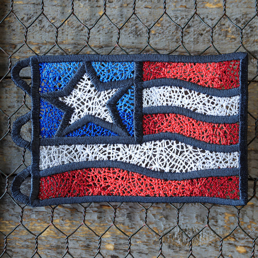 Americana Simple Flag (Lace)
