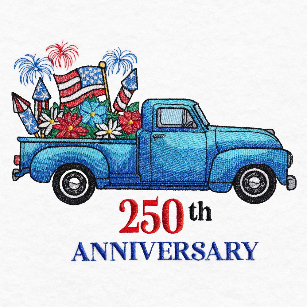 America 250th Anniversary Retro Truck