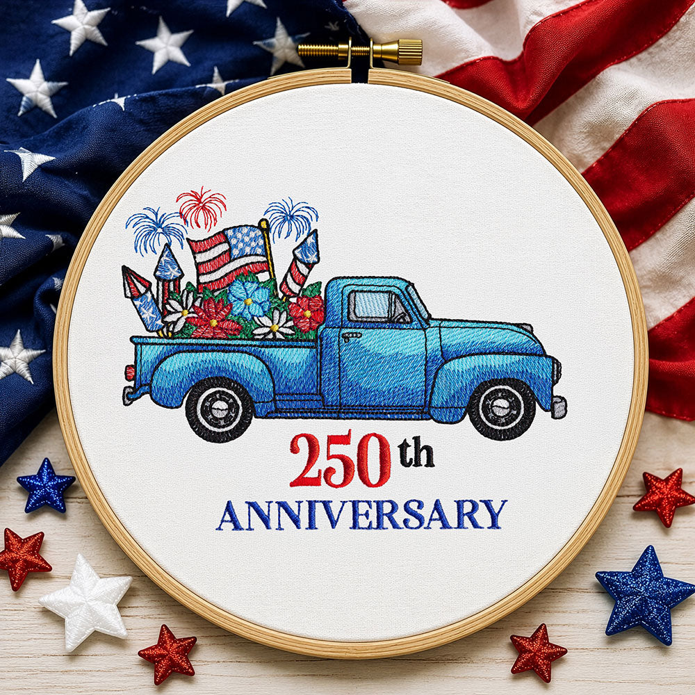 America 250th Anniversary Retro Truck
