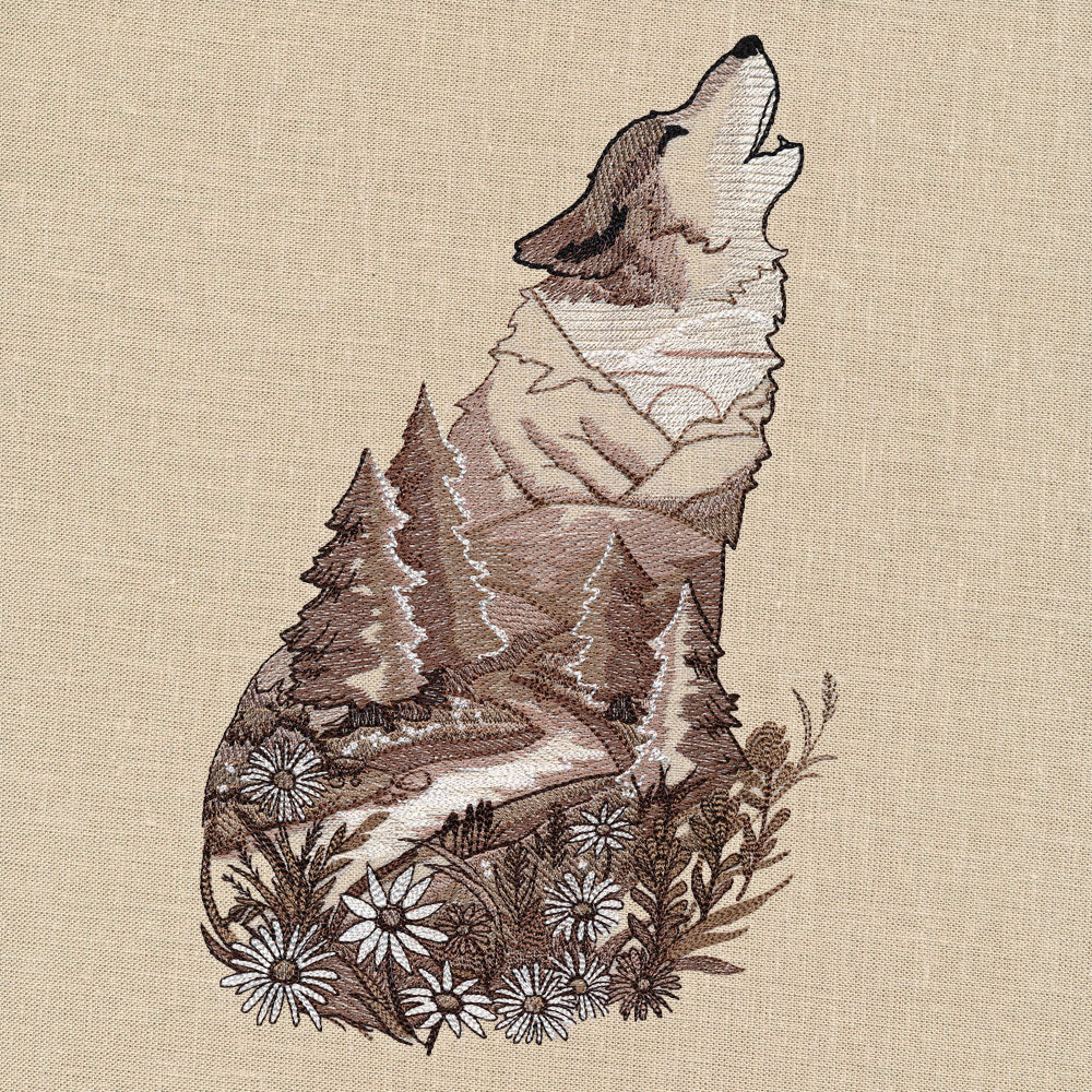 Wolf Nature Scene