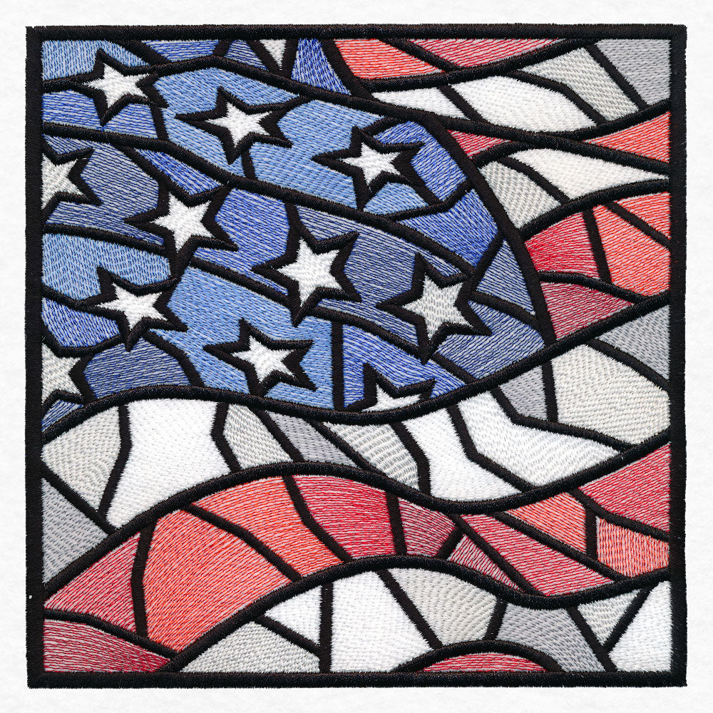 Stained Glass American Flag