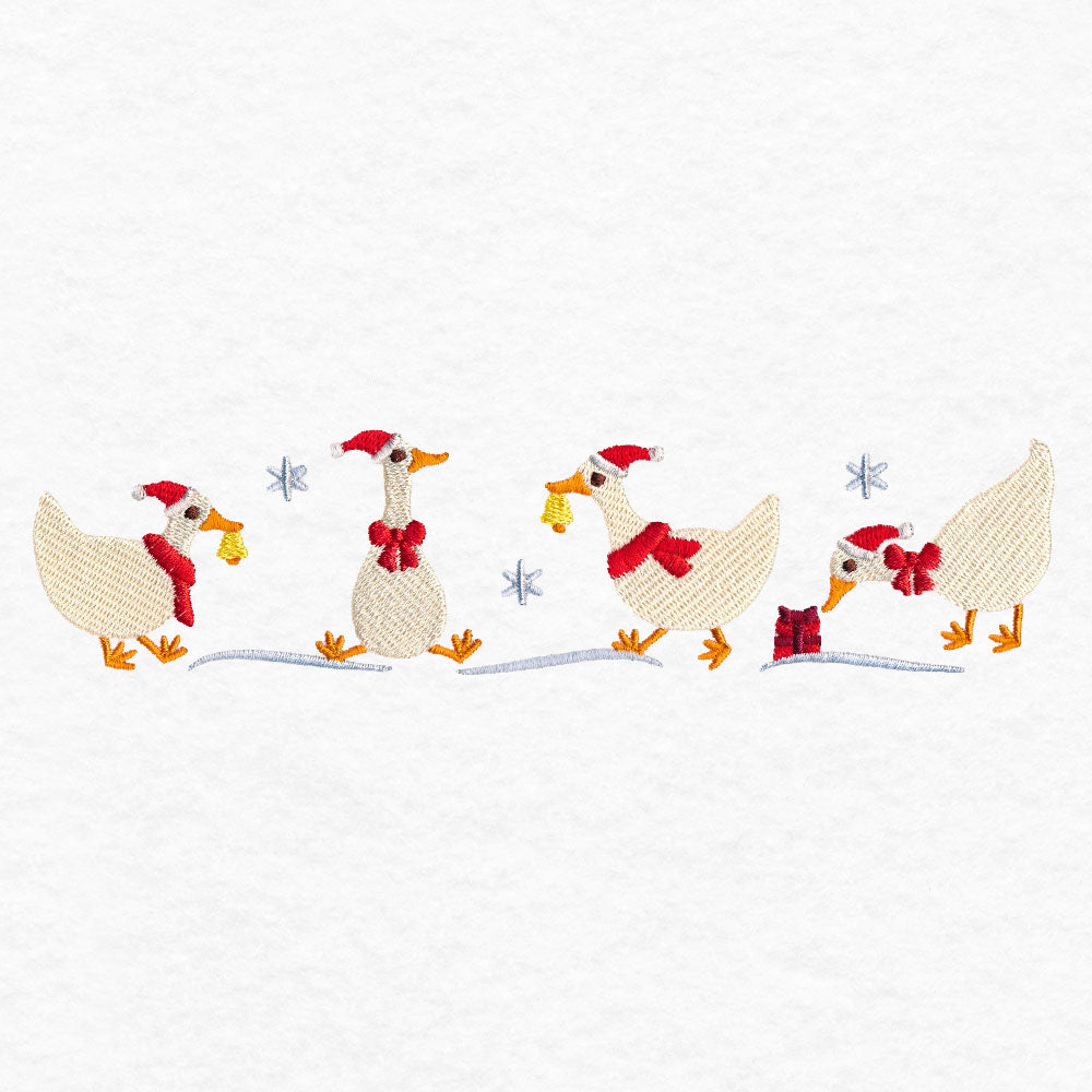 Charming Christmas Geese Border