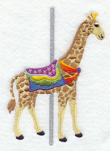 Serene Carousel Giraffe