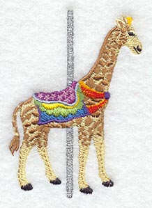 Serene Carousel Giraffe