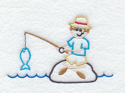 Stick Figure Fishing