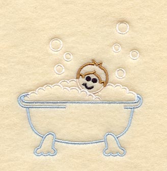 Stick Figure Bubble Bath