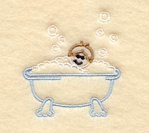 Stick Figure Bubble Bath