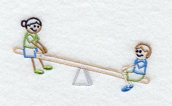 Stick Figure Teeter Totter