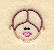 Stick Figure Face-Woman 3