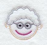 Stick Figure Face-Woman 10