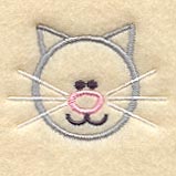 Stick Figure Face-Cat