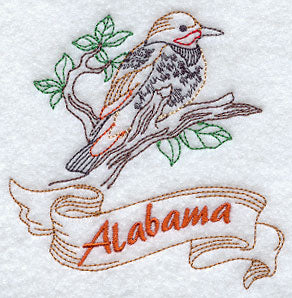 Alabama - Yellowhammer (Redwork)