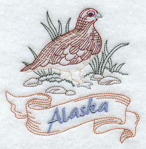 Alaska - Willow Ptarmigan (Redwork)