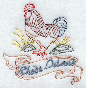 Rhode Island - Rhode Island Red (Redwork)