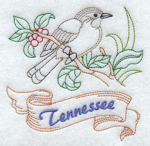 Tennessee - Mockingbird (Redwork)