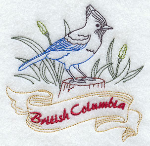 British Columbia - Steller's Jay (Redwork)