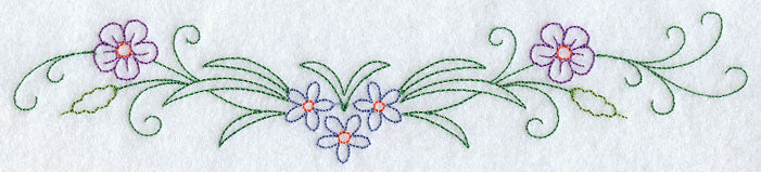 Sweet Dreams Puppy Border - Facing Right