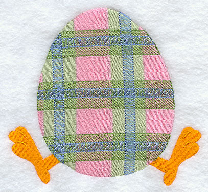 Easter Egg in Plaid