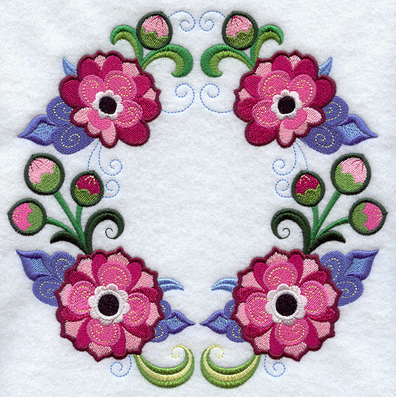 Peony Wreath