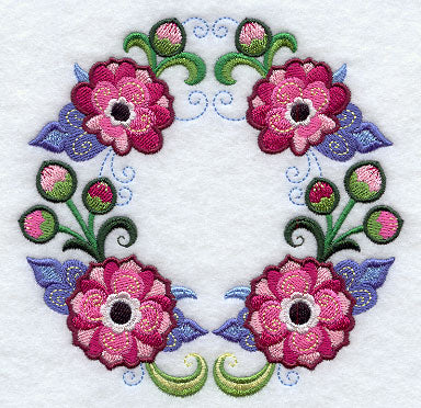 Peony Wreath