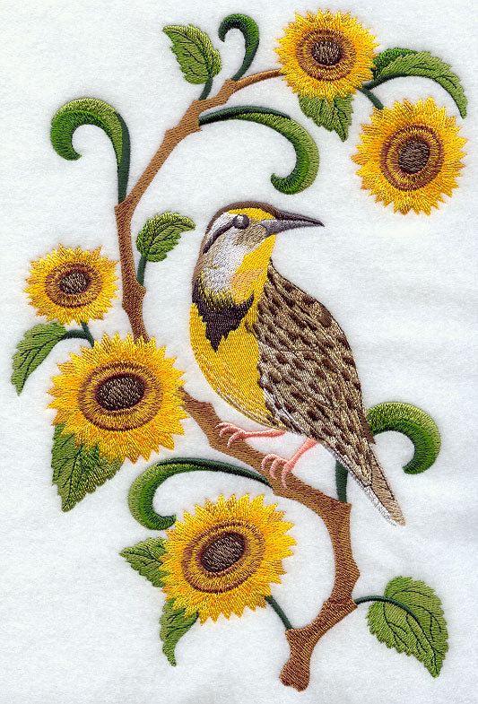 Kansas Western Meadowlark and Sunflower Medley