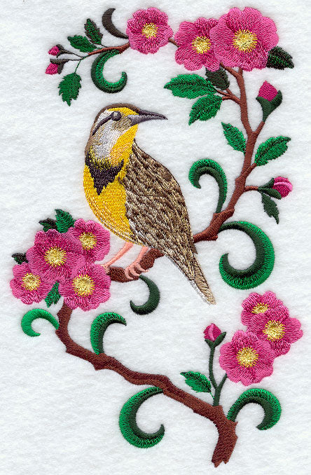 North Dakota Western Meadowlark and Prairie Rose Medley