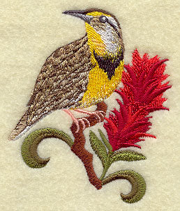 Wyoming Western Meadowlark and Indian Paintbrush Medley