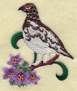 Nunavut Rock Ptarmigan and Purple Saxifrage Medley