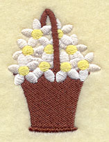 Snow White Flower Basket