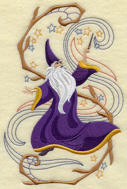 Wizard in Fantasy Garden