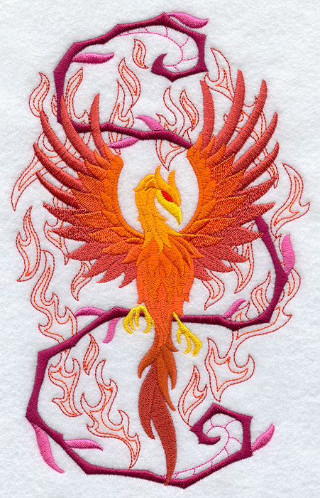 Phoenix in Fantasy Flames