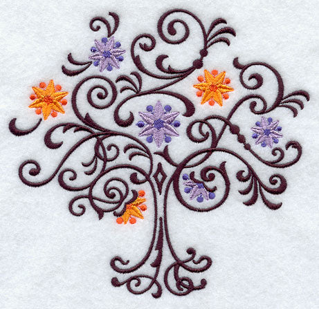 Filigree Tree with Flowers