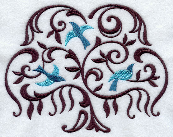 Filigree Tree with Birds
