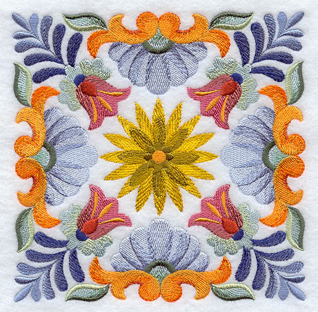 Talavera Dahlia Square