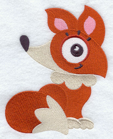 Wide-Eyed Baby Girl Fox