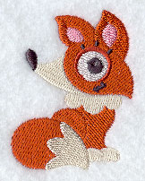 Wide-Eyed Baby Girl Fox