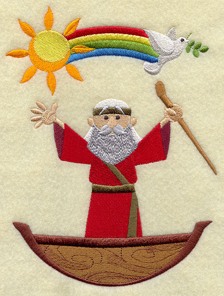 Noah's Ark Noah and Rainbow Stack